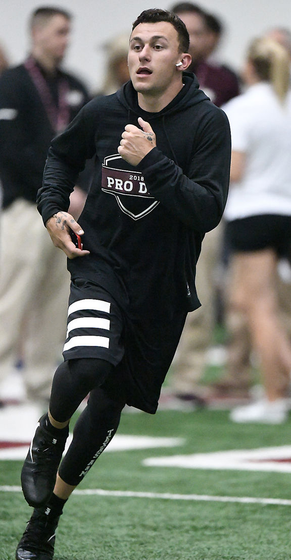 Manziel at Pro Day